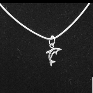 Mommy Shark 20"\ .925 Sterling Silver Necklace